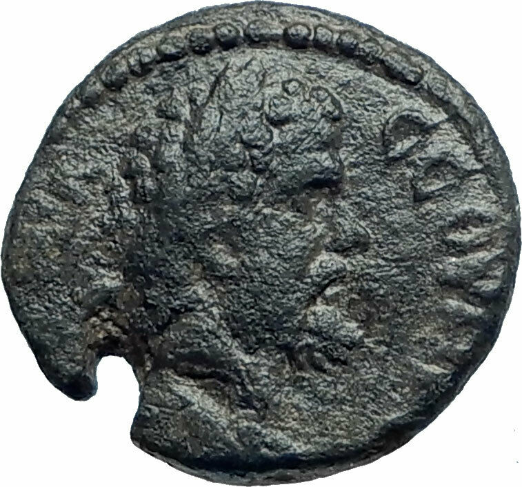 SEPTIMIUS SEVERUS Rare Authentic Ancient HYPAEPA Lydia Roman Coin APOLLO i78419