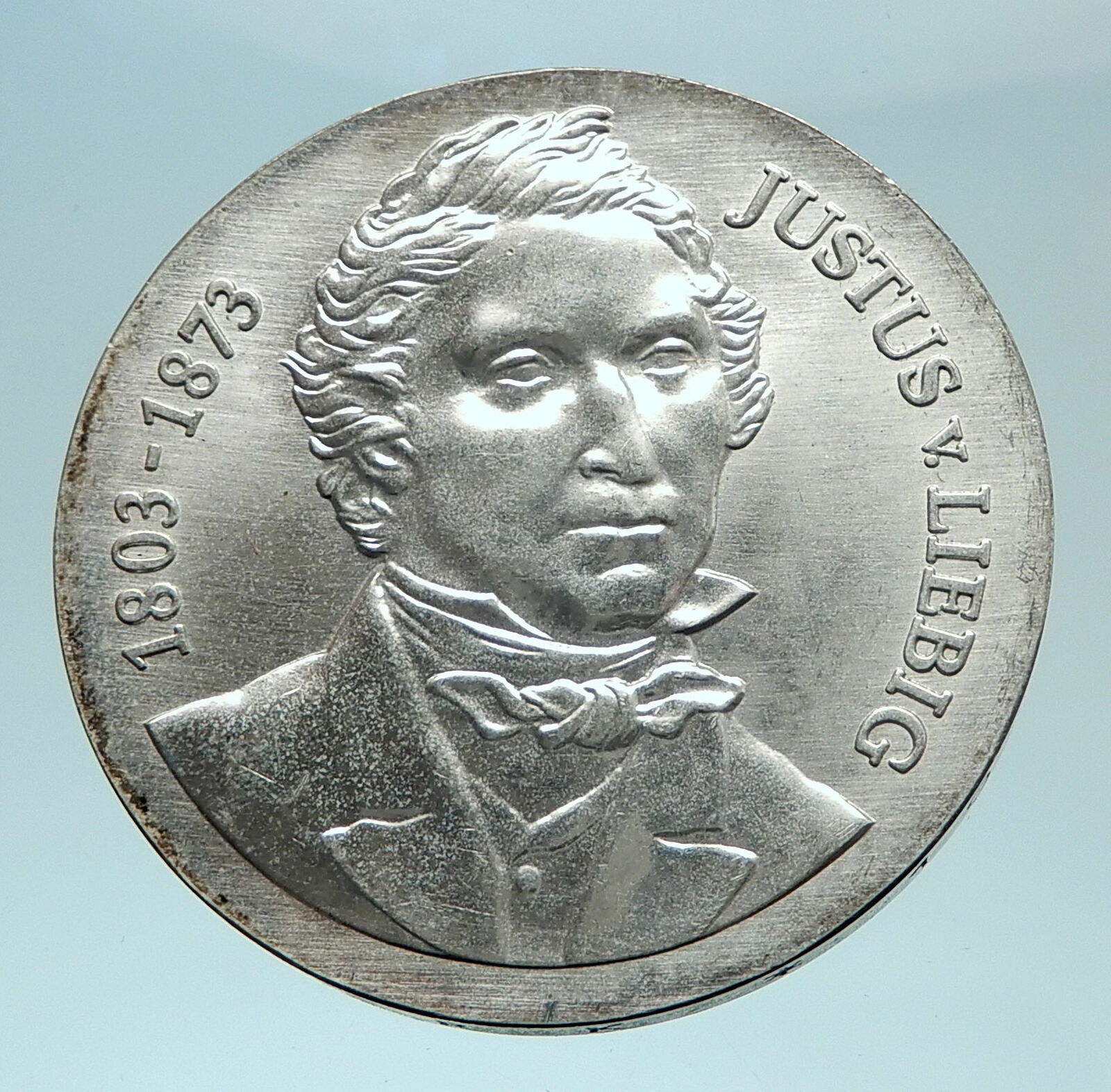 1978 GERMANY with Justus von Liebig Chemist Genuine Silver 10 Mark Coin i79107