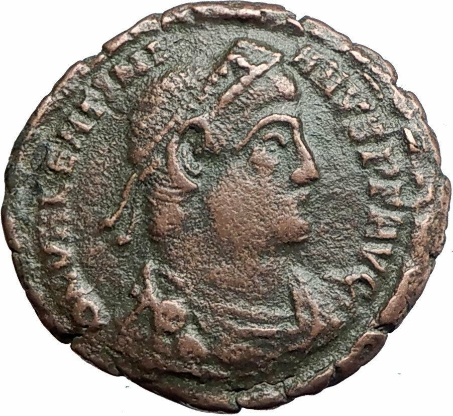 VALENTINIAN I 364AD Authentic Ancient Roman Coin ANGEL VICTORY NIKE i80187