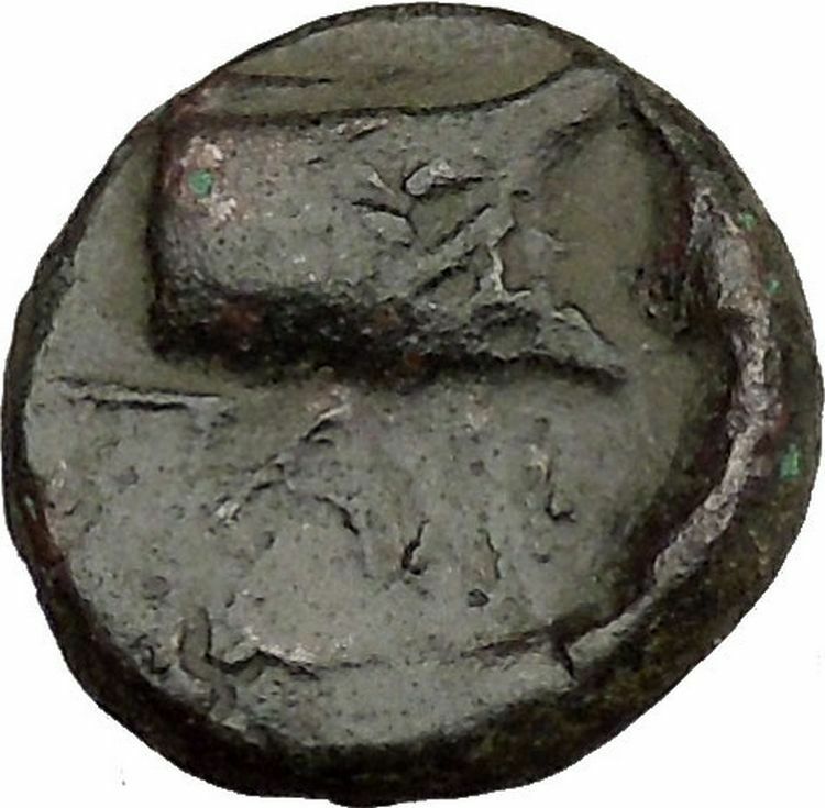 PANTIKAPAION in TAURIC CHERSONESOS 3-2CenBC Ares Galley Ship Greek Coin i38514