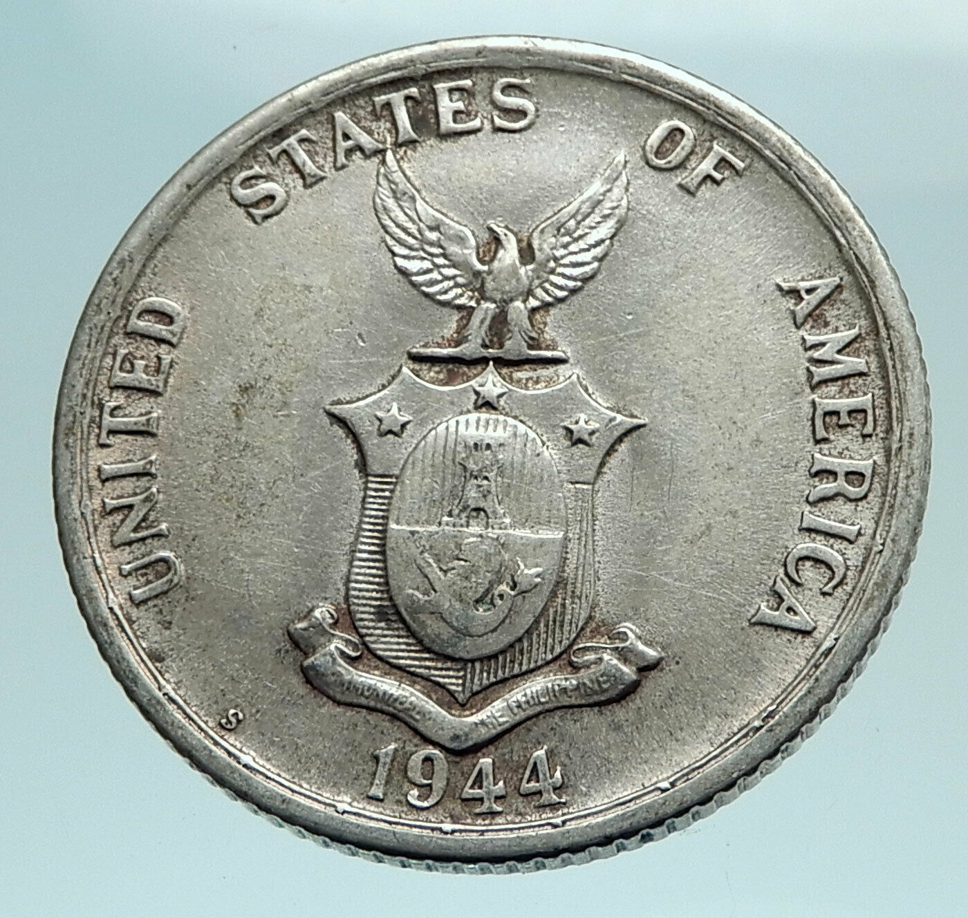 1944 S PHILIPPINES - FIFTY Centavos United States of America Silver Coin i79546