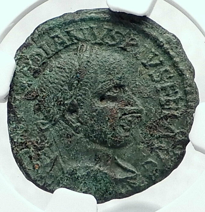 GORDIAN III 238AD Ancient Deultum Thrace Roman Coin APHRODITE TEMPLE NGC i80784