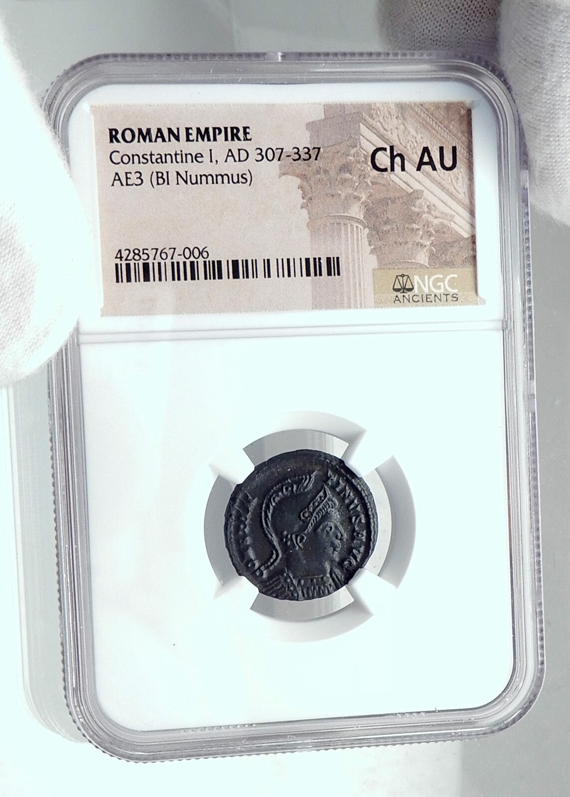 CONSTANTINE I the GREAT Authentic Ancient London Roman Coin CAPTIVES NGC i81122