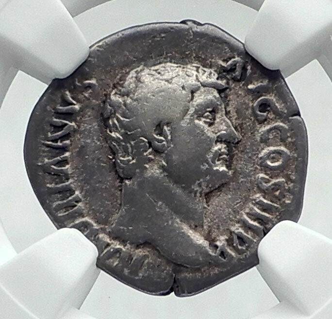 HADDRIAN & GALLIA Authentic Ancient RESTITVTOR GALLIAE Silver Coin NGC i81459