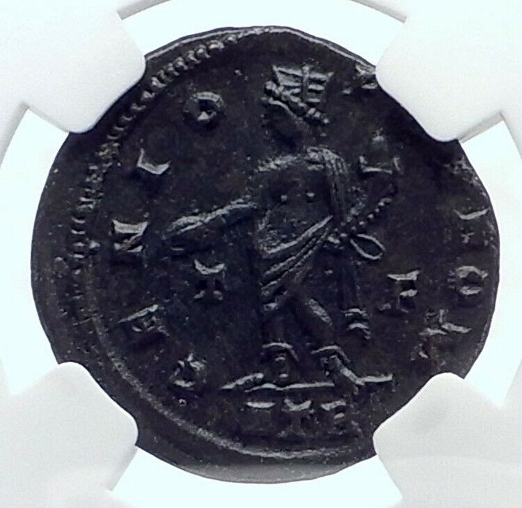 LICINIUS I Authentic Ancient 316AD Trier Genuine Roman Coin GENIUS NGC i81654