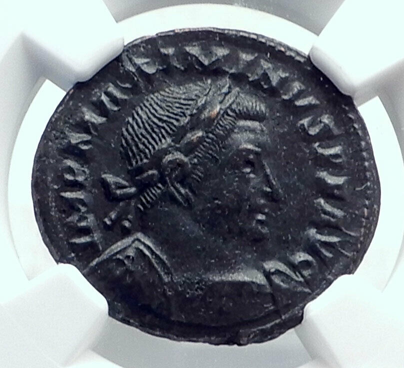 MAXIMINUS II Daia Authentic Ancient 310AD Trier Roman Coin GENIUS NGC i81609