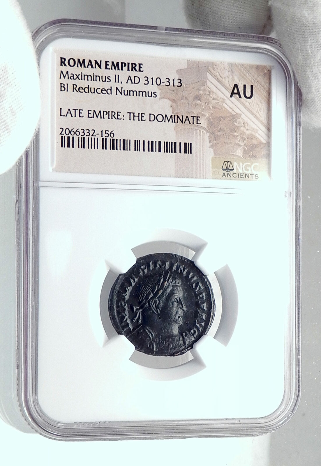 MAXIMINUS II Daia Authentic Ancient 310AD Trier Roman Coin GENIUS NGC i81609