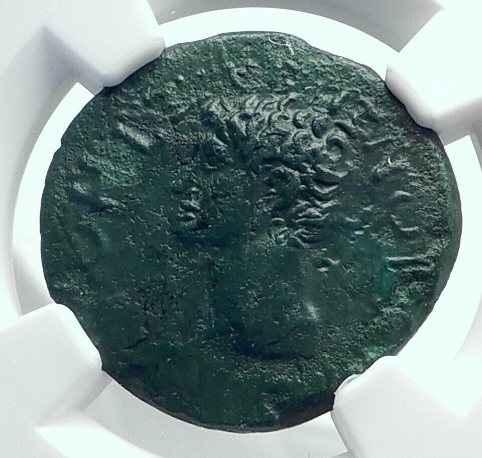 CLAUDIUS Authentic Ancient 41AD Koinon of Thessaly Roman Coin APOLLO NGC i81541