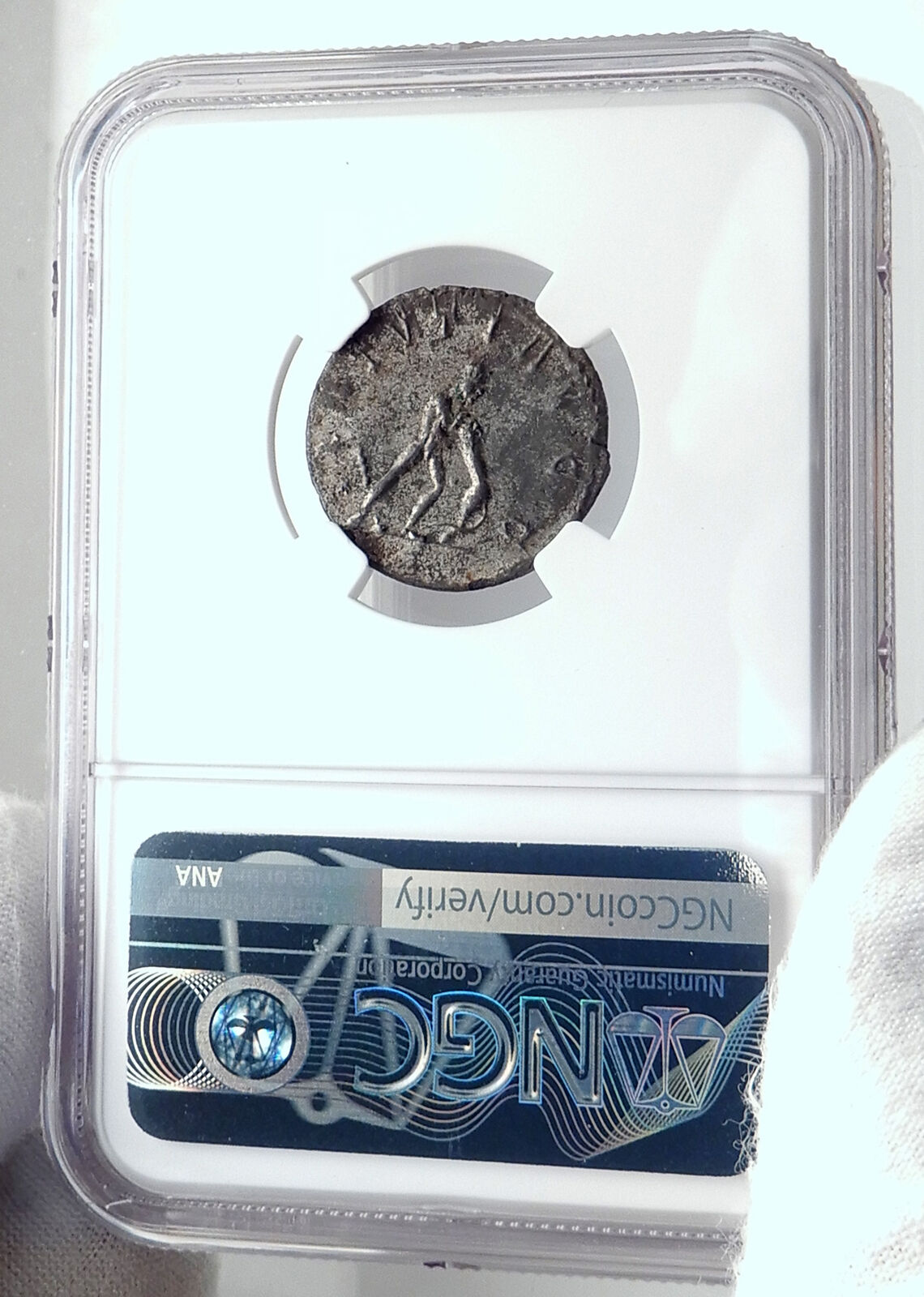 MAXIMIAN Authentic Ancient 287AD Roman Coin HERCULES & Nemean Lion NGC i81791