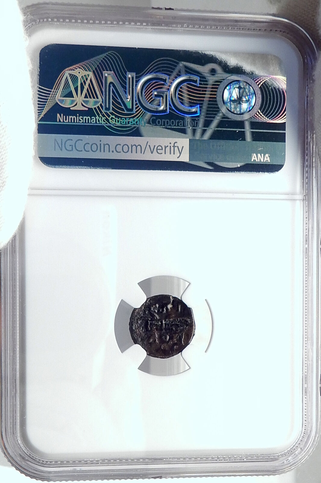 KYME in AEOLIS Authentic Ancient 1stCenBC Greek Coin HORSE QUIVER NGC i81853