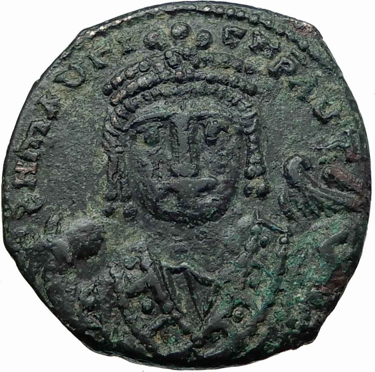 MAURICE TIBERIUS 582AD Antioch Follis Authentic Ancient Byzantine Coin i80721