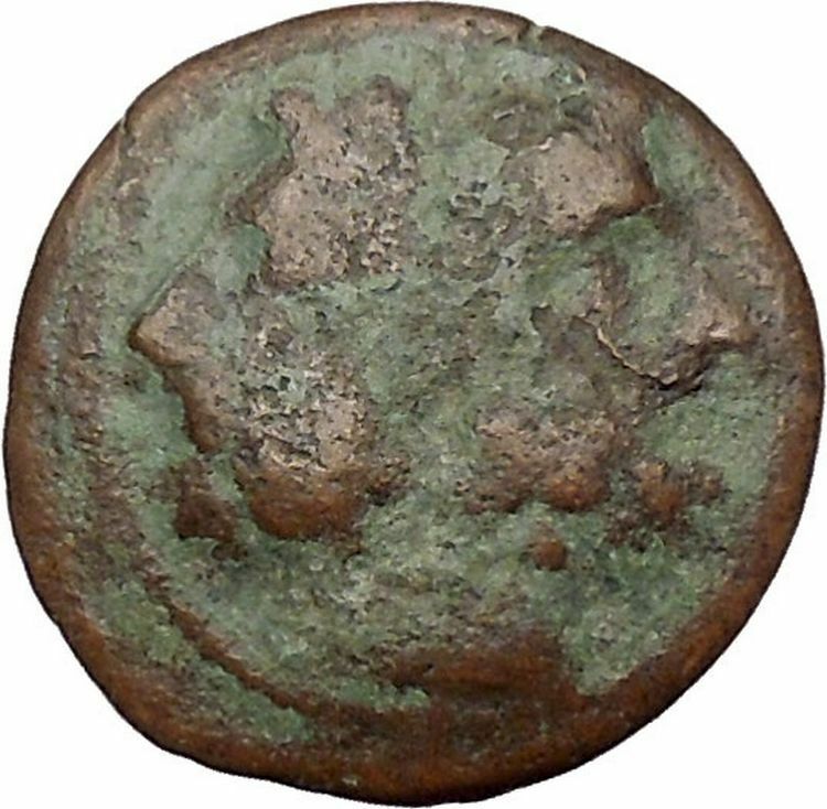 PANORMOS in SICILY 240BC JANUS and WREATH Authentic Ancient Greek Coin i41384