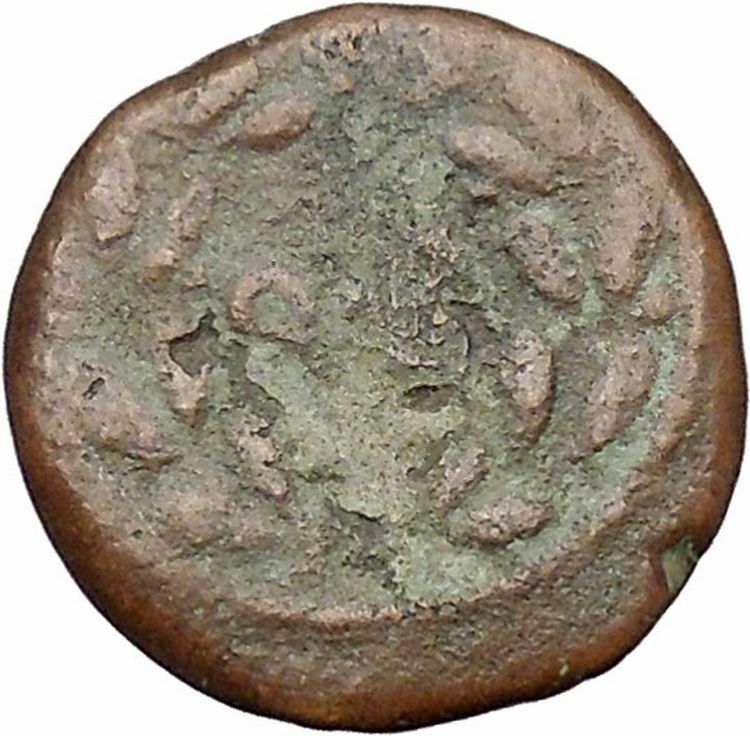 PANORMOS in SICILY 240BC JANUS and WREATH Authentic Ancient Greek Coin i41384