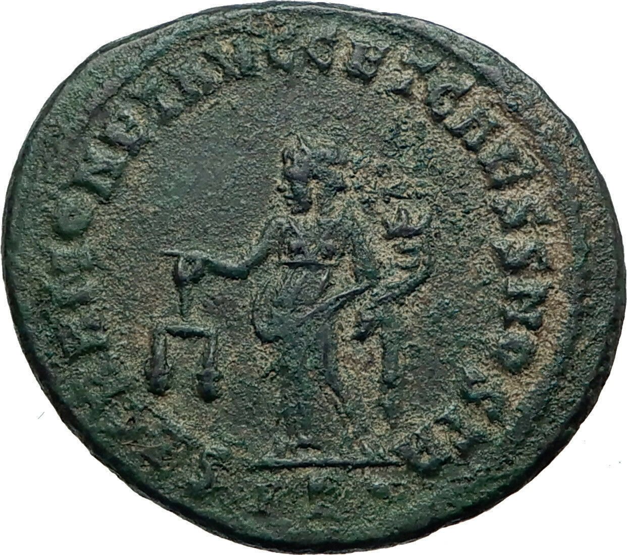 GALERIUS as Caesar Big Rare Ancient Roman Coin Moneta Funds protectress i44785