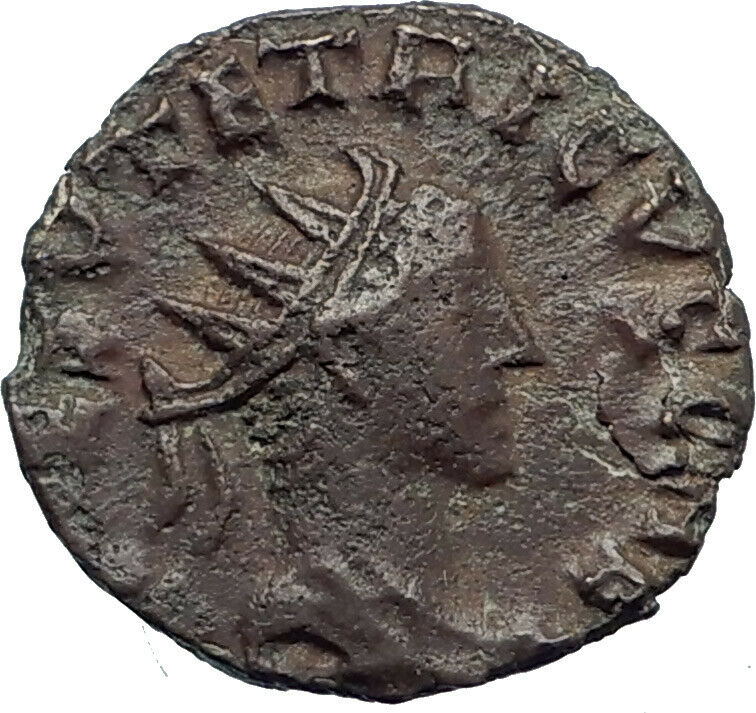 TETRICUS II 273AD Authentic Ancient Roman Coin RARE Salus Health Goddes i44330