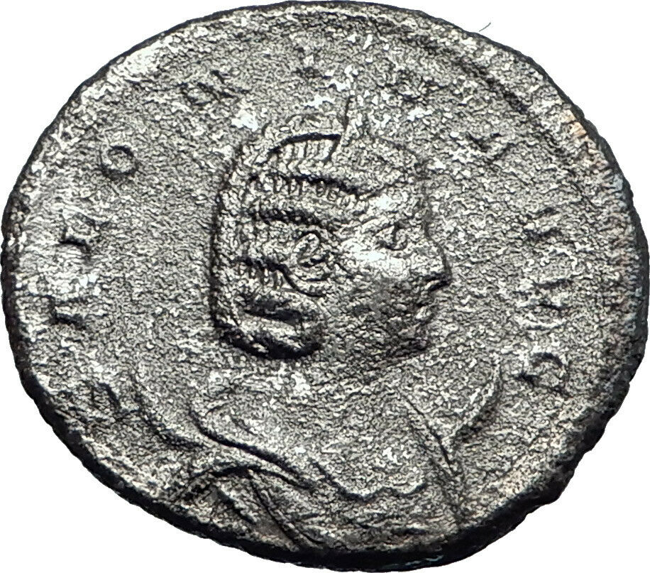 SALONINA Valerian I daughter in law Silver Ancient Roman Coin Juno i42312