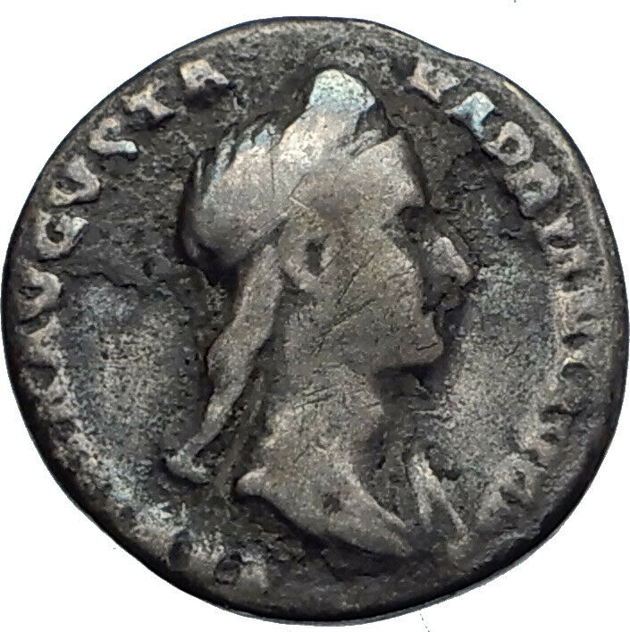 Sabina wife of Bisexual Emperor Hadrian Silver Ancient Coin Concordia i44090