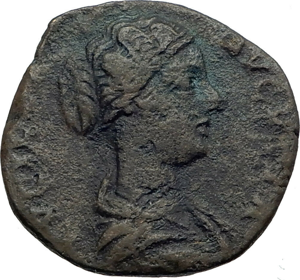 LUCILLA Daughter of Marcus Aurelius Big Ancient Roman Coin Health Cult i42236