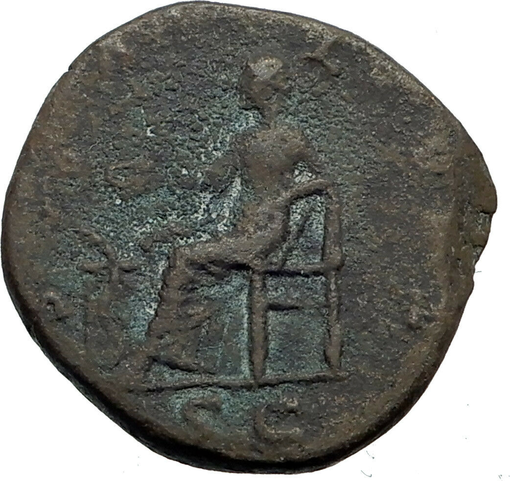 LUCILLA Daughter of Marcus Aurelius Big Ancient Roman Coin Health Cult i42236