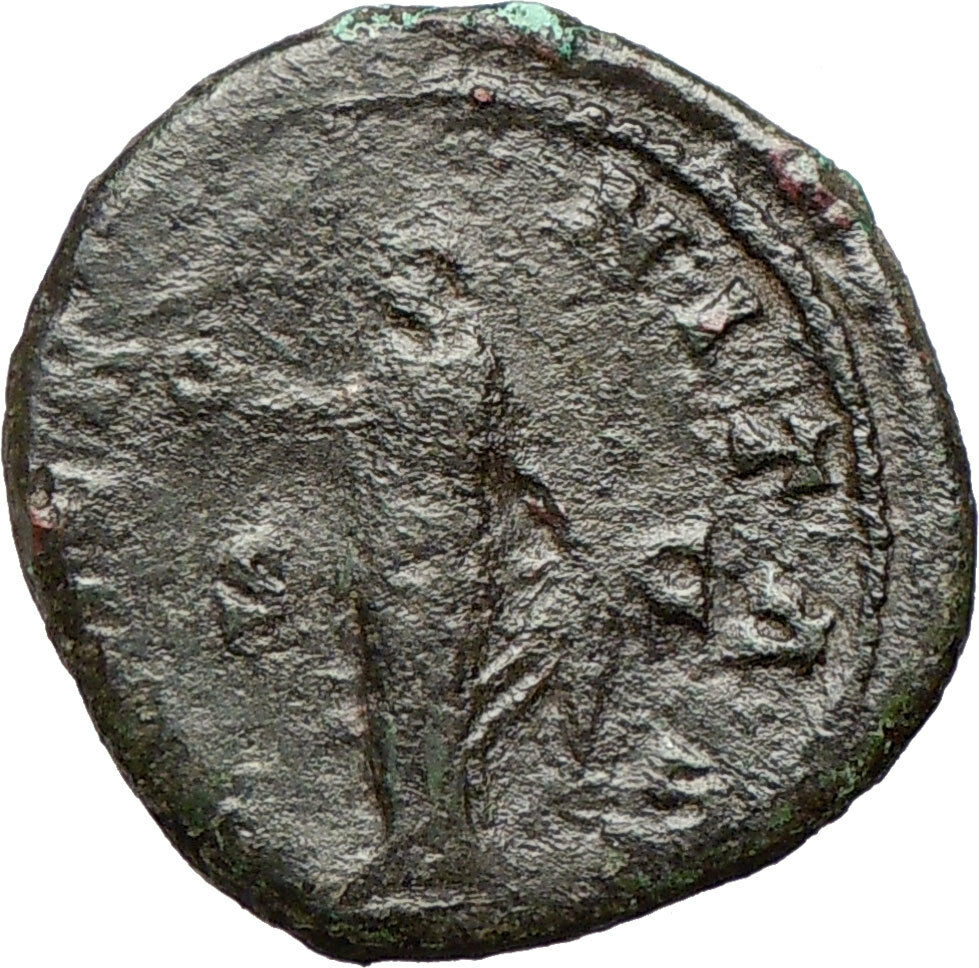 FAUSTINA I Sestertius HUGE Ancient ROMAN Coin Eternity Forever Ouroboros i24344