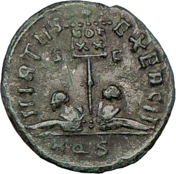 LICINIUS I Constantine the Great enemy 320AD Ancient Roman Coin Vexillum i23098