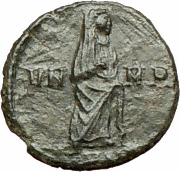 CONSTANTINE I the GREAT 347AD Ancient Roman Coin Christian Deification i27890