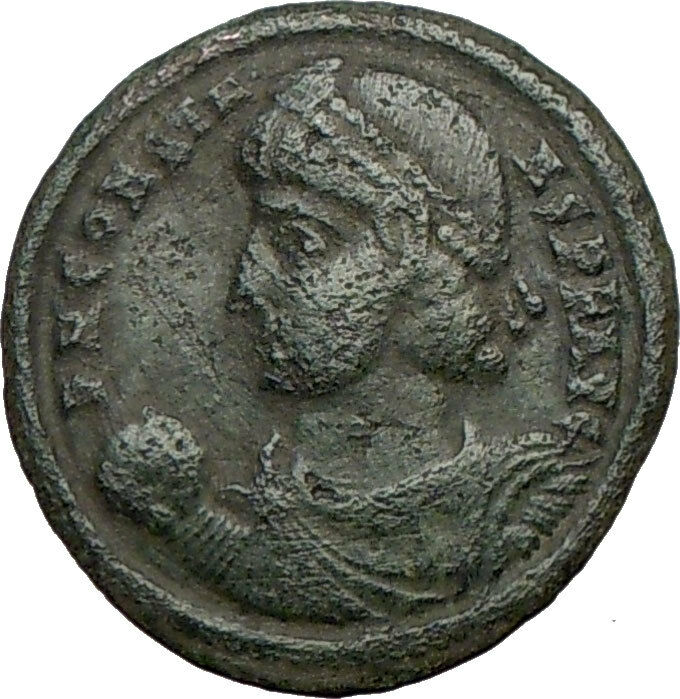 CONSTANS Constantine I son EA2 Ancient Roman Coin Young barbarian i18839