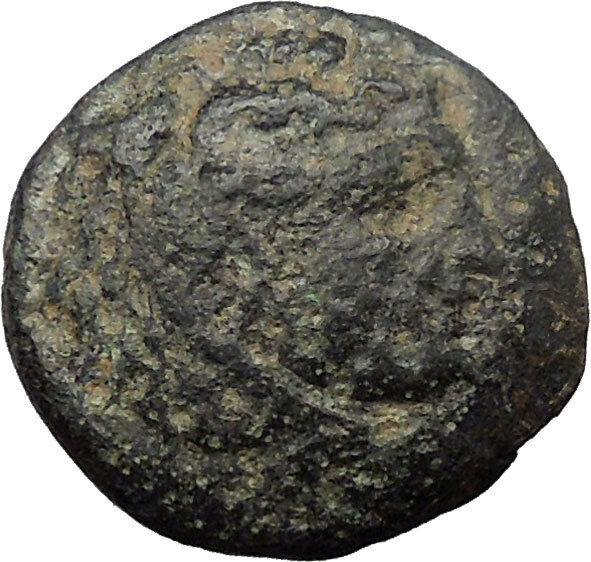 Alexander III the Great 336BC Ancient Greek Coin Hercules Bow Club i30812