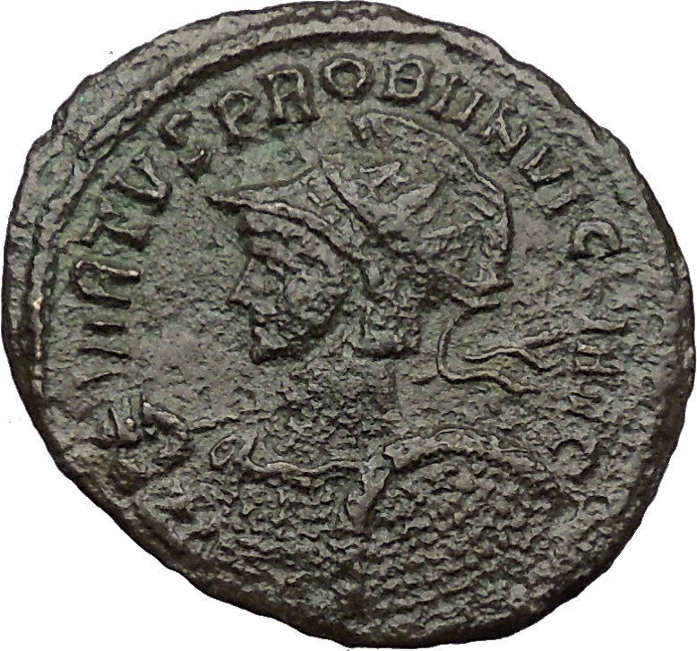 Probus INVICTI SUN God 281AD Very rare Ancient Roman Coin Pax Peace Cult i31400