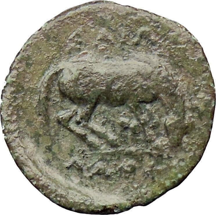 LARISSA THESSALY 360BC Authentic Ancient Greek Coin Nymph HORSE i30551