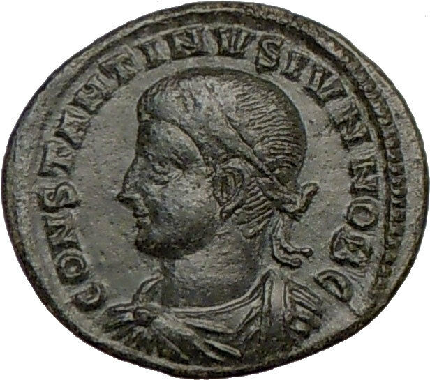 CONSTANTINE II Jr. Constantine I son 330AD Ancient Roman Coin Gate i23061