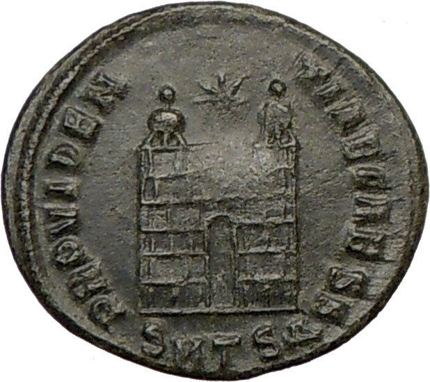 CONSTANTINE II Jr. Constantine I son 330AD Ancient Roman Coin Gate i23061