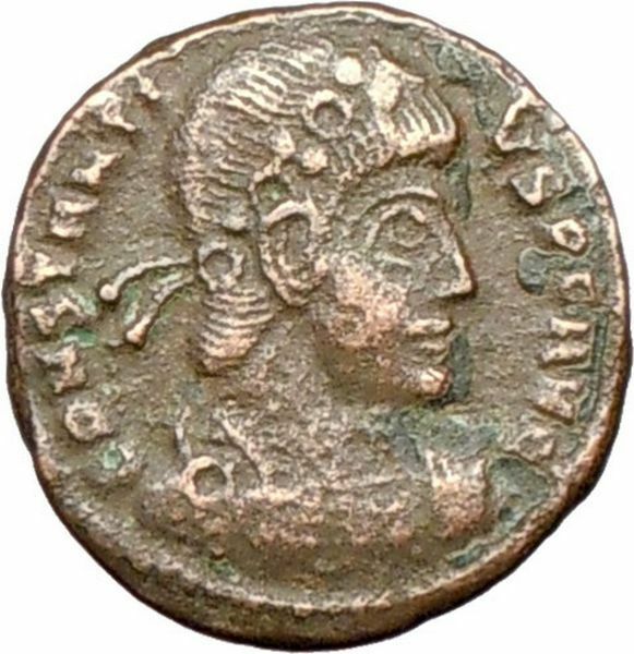 Constantius II Constantine the Great son Ancient Roman Coin Two Victories i27874