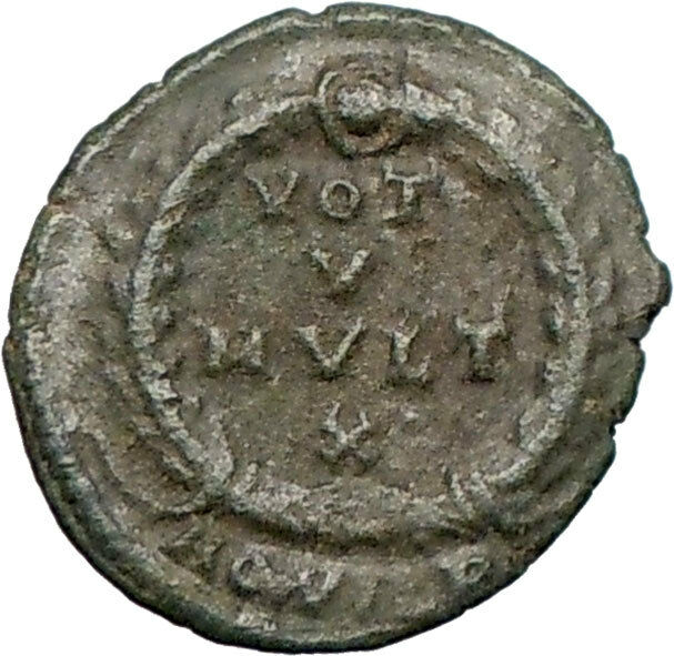 JOVIAN 363AD Rare Aquileia Genuine Ancient Roman Coin WREATH i26317