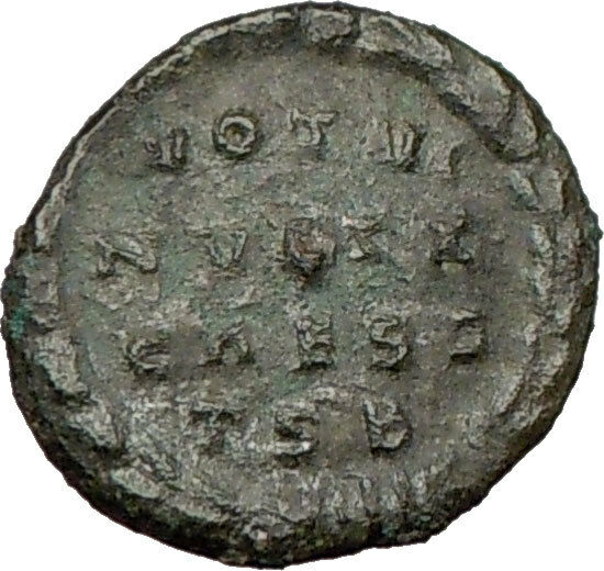 CONSTANTINE II Constantine the Great son Ancient Roman Coin Wreath i22058