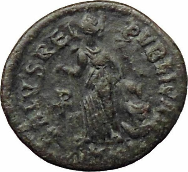 Arcadius 383AD Ancient Roman Coin Victory Nike Chi-Rho Christ Monogram i29821