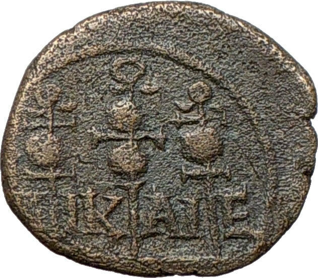 SEVERUS ALEXANDER 222AD Nicaea LEGIONARY STANDARDS Ancient Roman Coin i27806