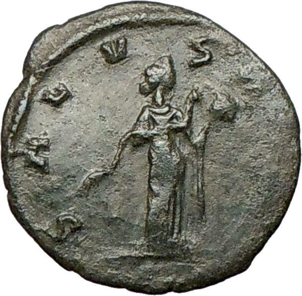 GALLIENUS son of Valerian I RARE Ancient Roman Coin SALUS HEALTH Cult i24726