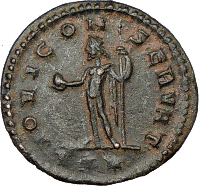 GALLIENUS son of Valerian I Ancient Roman Coin Zeus JUPITER Cult RARE i19775