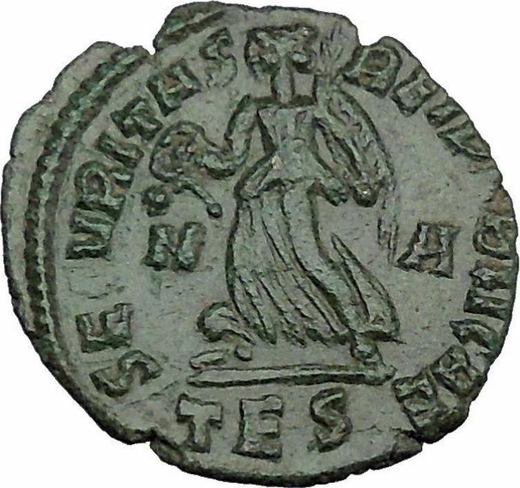 VALENTINIAN I 364AD Ancient Roman Coin Nike Victory Cult Angel i37530