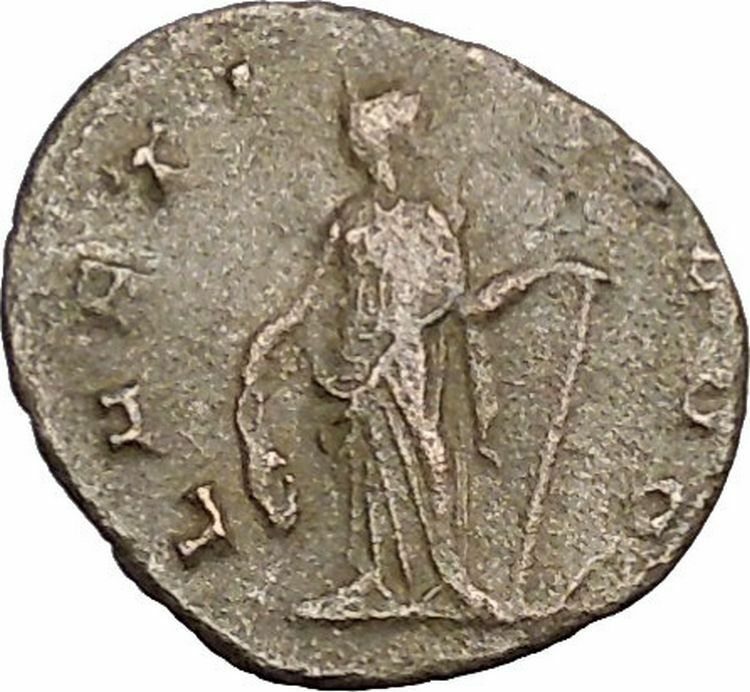 Gallienus Ancient Roman Coin Happiness Cult Anchor = Fresh start, hope i39166