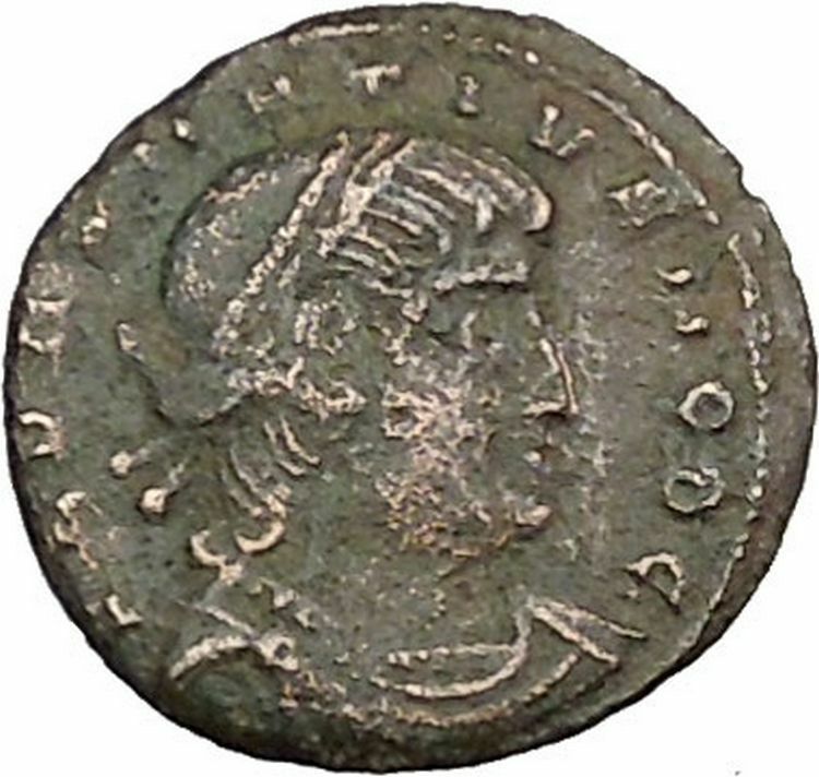 DELMATIUS Dalmatius 335AD Roman Caesar Ancient Coin Soldiers Standards i39236