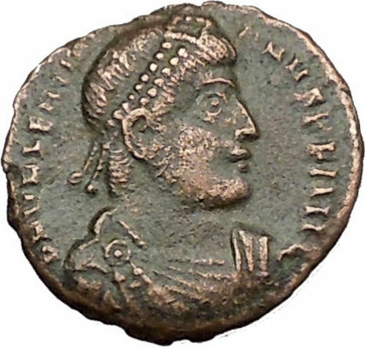 VALENTINIAN I 364AD Ancient Roman Coin Nike Victory Cult Angel i39173