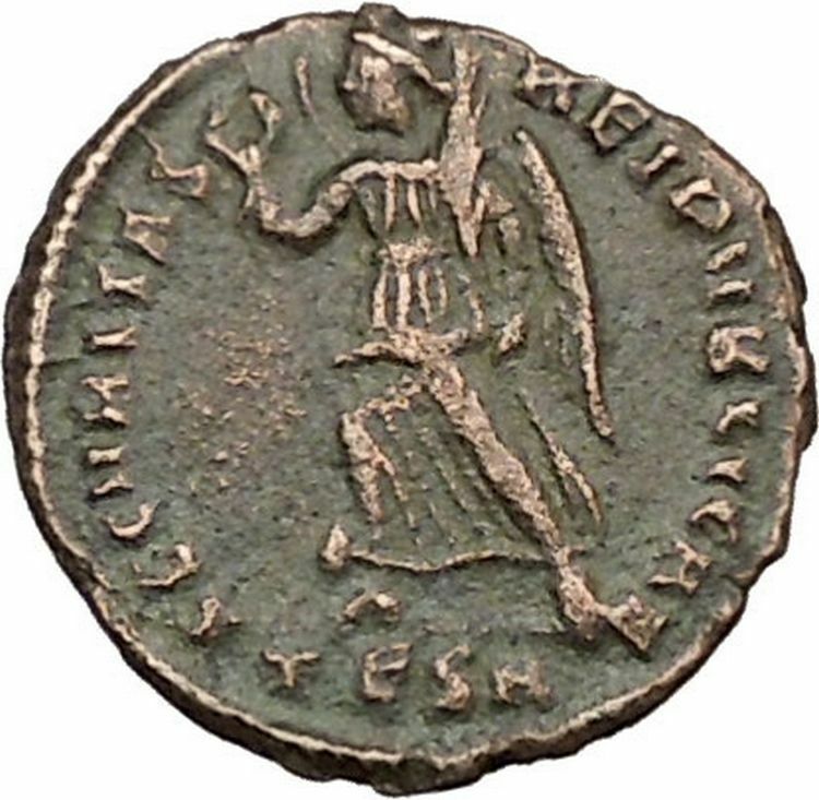 VALENTINIAN I 364AD Ancient Roman Coin Nike Victory Cult Angel i39173