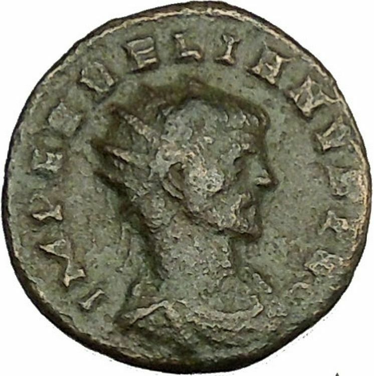 AURELIAN shaking hands with Concordia Harmony Cult Ancient Roman Coin i39979