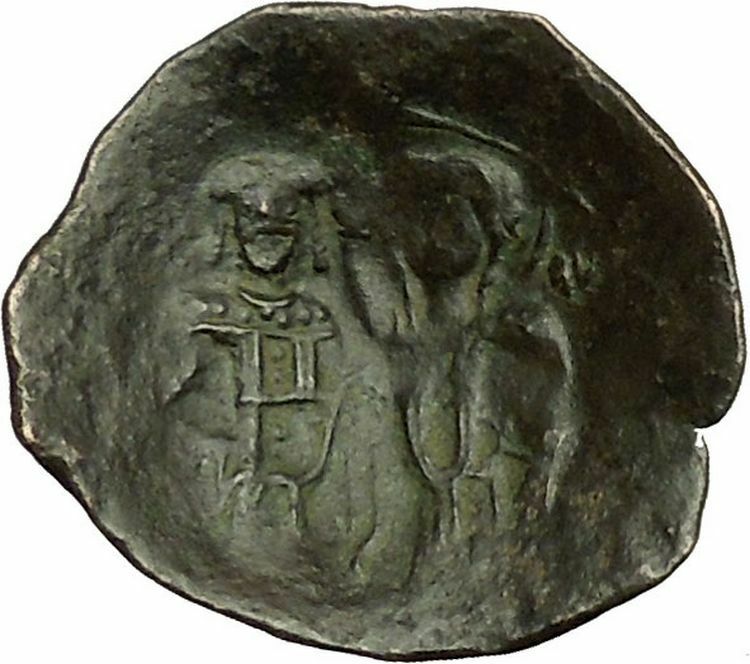 Manuel I Comnenus 1143AD Ancient Byzantine Coin Jesus Christ Virgin Mary i40317