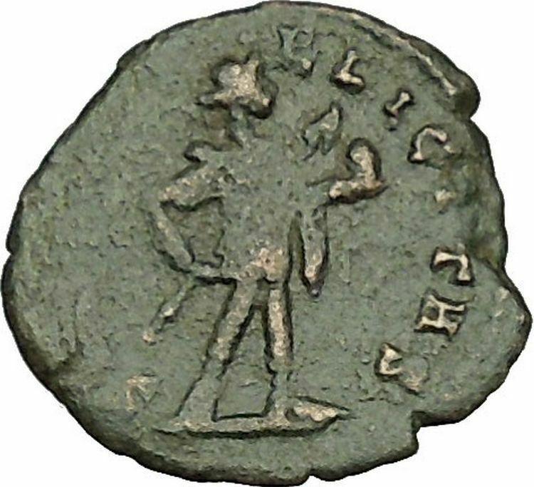 Aurelian with globe power symbol & spear Authentic Ancient Roman Coin i40395