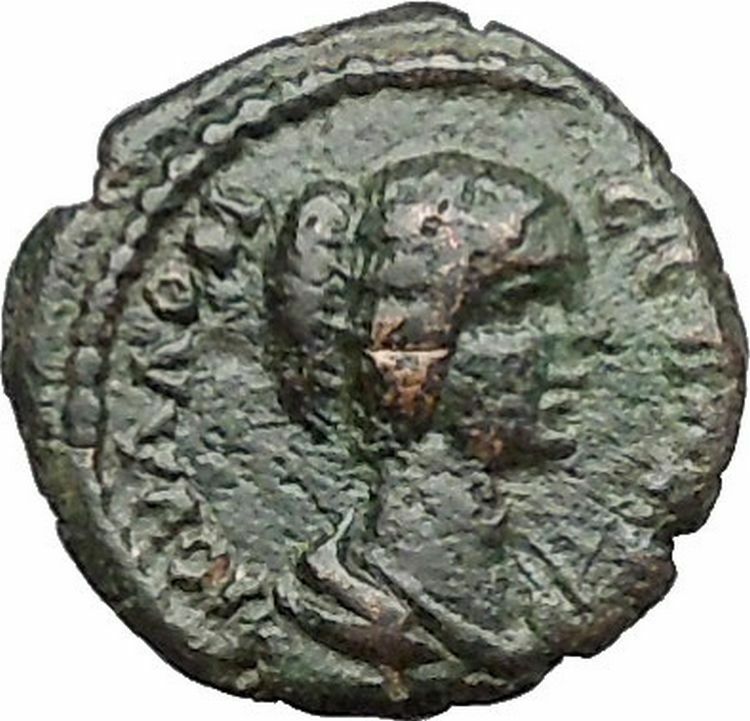 Empress JULIA DOMNA 193AD Nemean Lion Nicopolis ad Istrum Roman Coin i41501