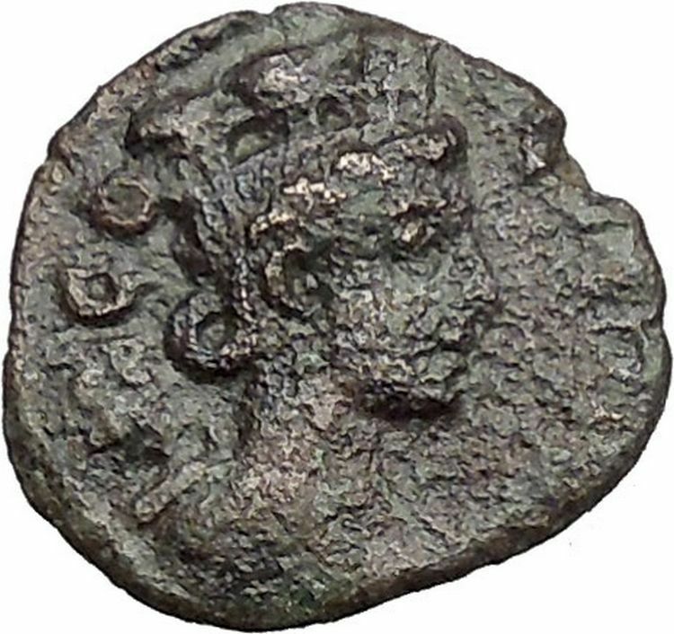 Greek City of ALEXANRIA TROAS 253AD Ancient Roman Coin Tyche Eagle Bull i41494