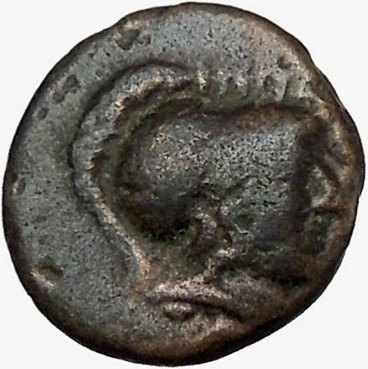 THESSALIAN LEAGUE Larissa 196BC Greek Coin ATHENA APOLLO Healer Cult i43395